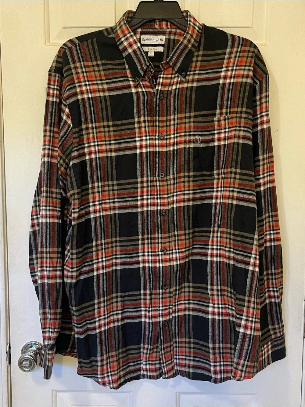 Saddlebred Men's Plaid Button Down Shirt XL